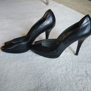 Pep toe heels